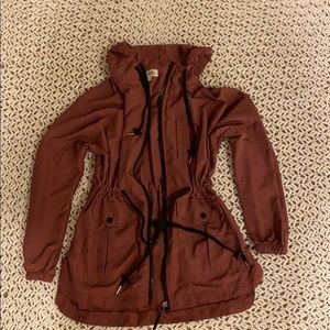 Charlotte Russe Burgundy Windbreaker